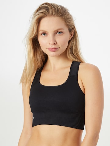 aim'n Bustier Sports-BH i svart: forside