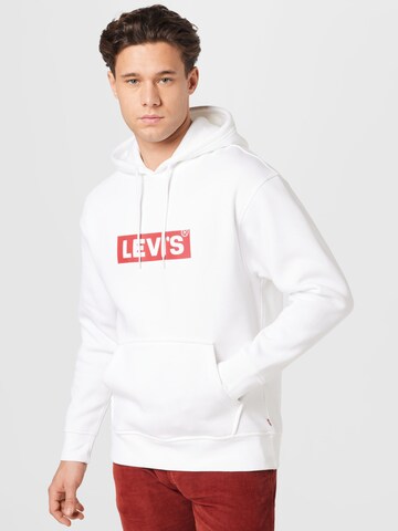 LEVI'S ® Regular fit Sweatshirt 'T3 Relaxd Graphic Hoodie' in White: front