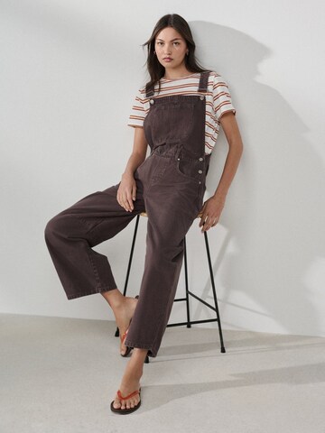 Barrel Salopette en jean Next en marron