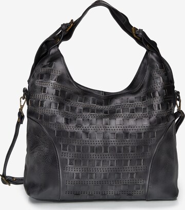 HARPA Shoulder Bag in Black: front