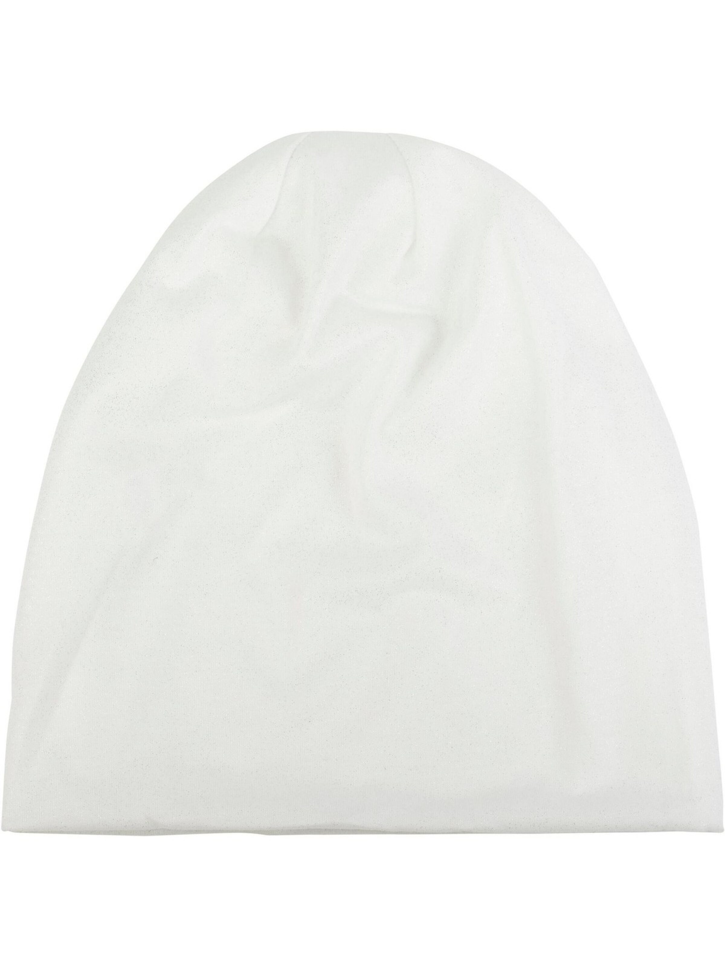 styleBREAKER Mütze 'Beanie mit All Over Glitzer'‌‌ in Weiß