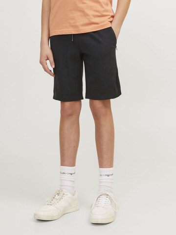 Jack & Jones Junior Slimfit Broek in Zwart: voorkant