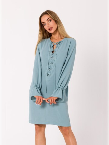 made of emotion - Vestido en verde: frente