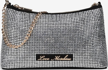 Love Moschino Schultertasche in Silber: Vorderseite