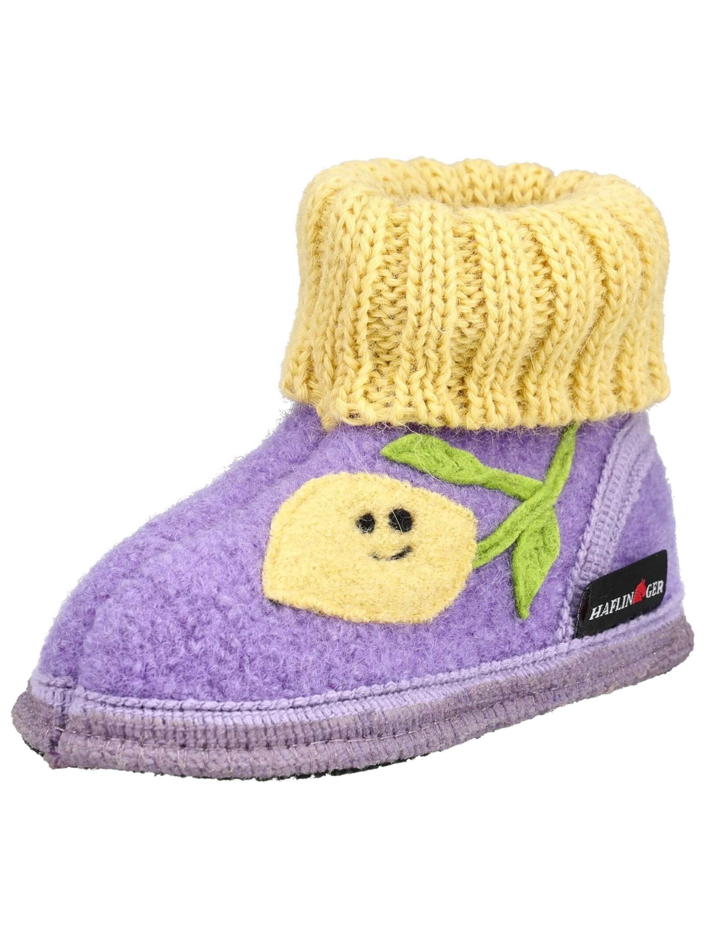 HAFLINGER Huisschoenen in Lila: voorkant