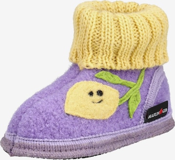 HAFLINGER Huisschoenen in Lila: voorkant