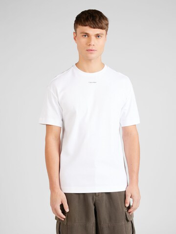 T-Shirt 'Nano' Calvin Klein en blanc : devant