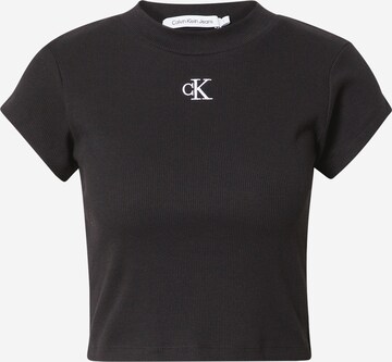 T-shirt Calvin Klein Jeans en noir : devant