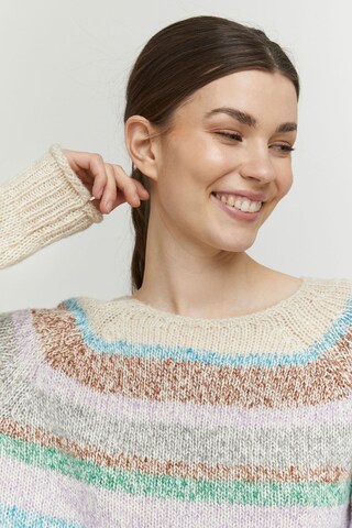 b.young Strickpullover 'OMIA' in Beige