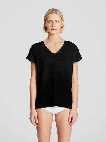 Gai+Lisva Shirt 'Simone' in Zwart: voorkant