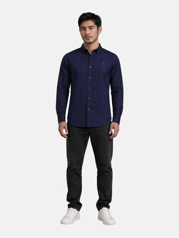 U.S. POLO ASSN. Regular Fit Hemd in Blau
