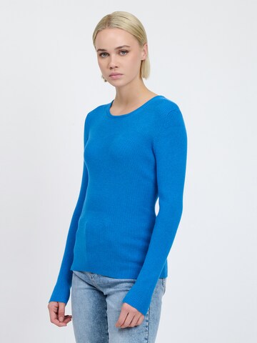 Influencer Pullover in Blau