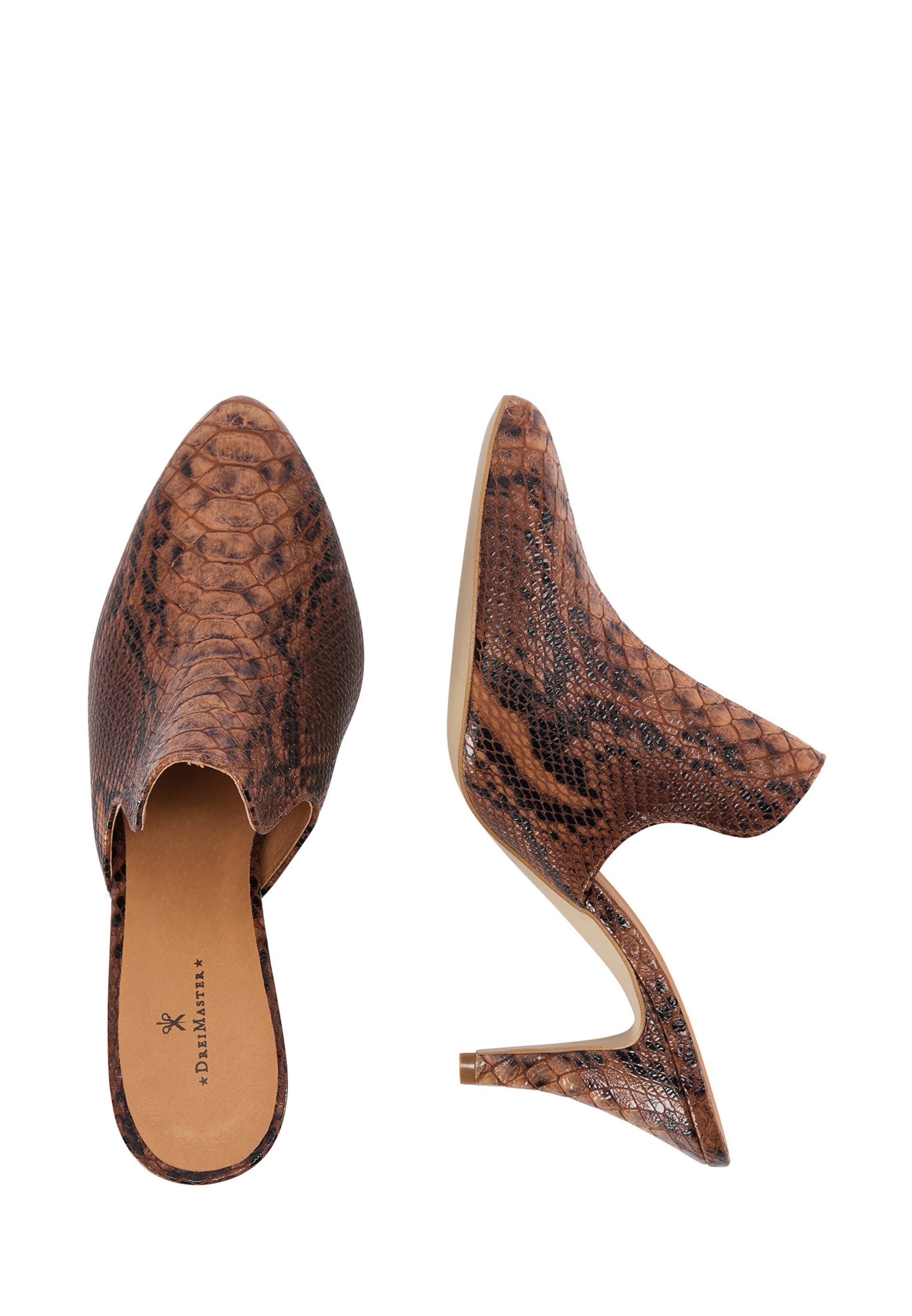 DreiMaster Klassik Klapki w kolorze brązowy