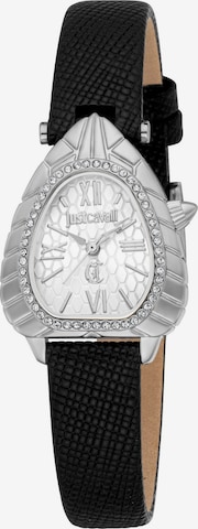 Just Cavalli Analoguhr in Schwarz: Vorderseite