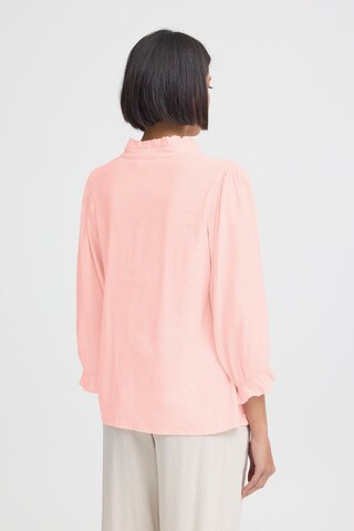 Pulz Bluse 'PZLUCA FRILL' i pink