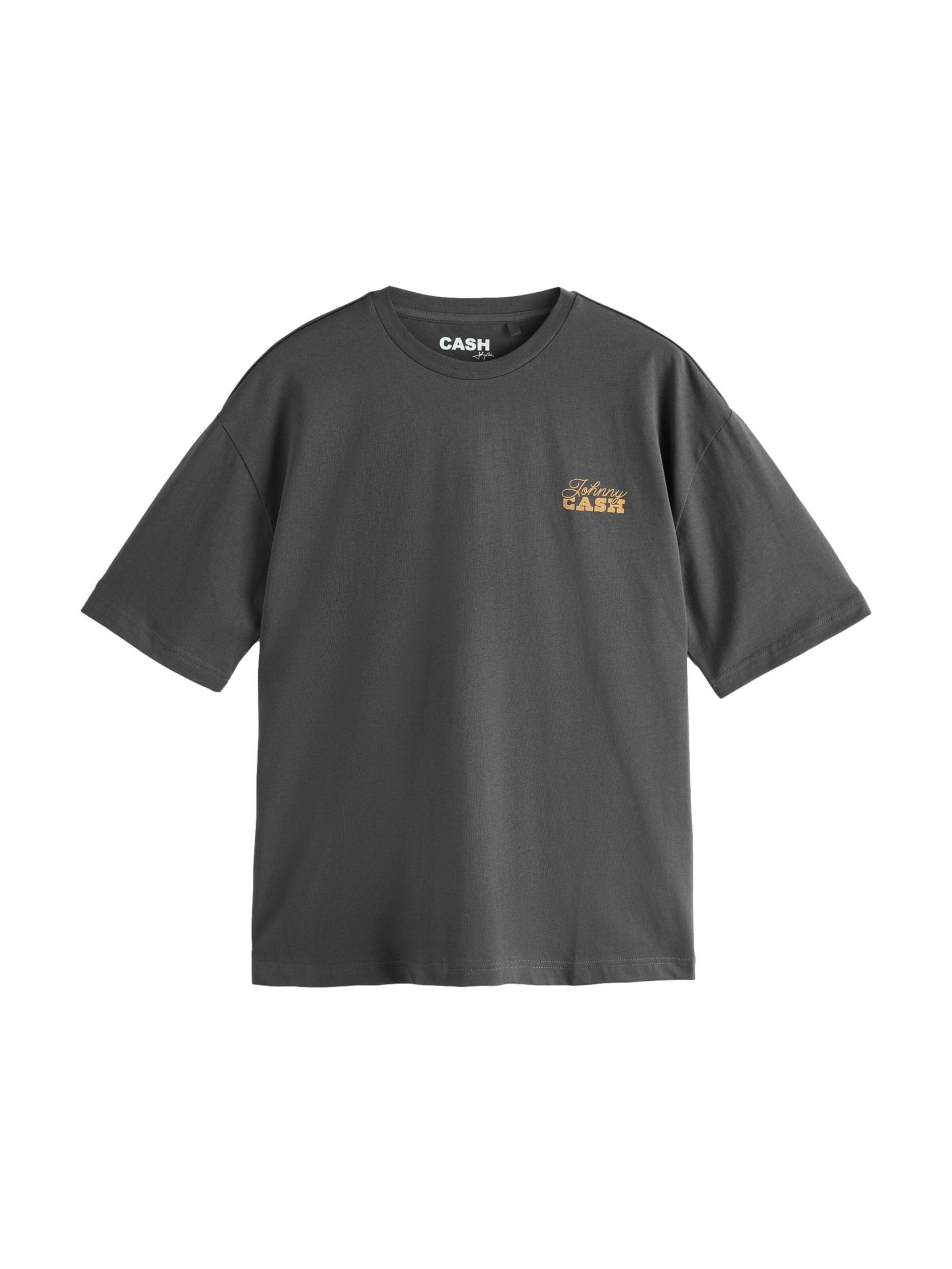 Next Tričko 'Johnny Cash' - Sivá: predná strana