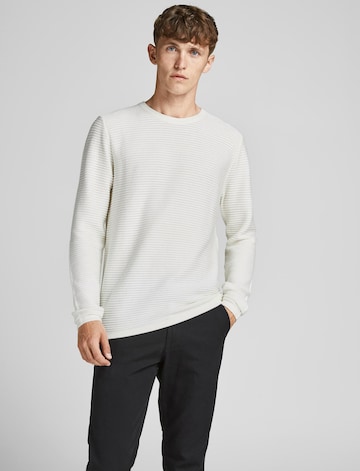 JACK & JONES Sweater 'Wind' in White: front