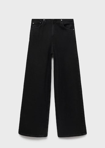 MANGO Wide Leg Jeans in Schwarz