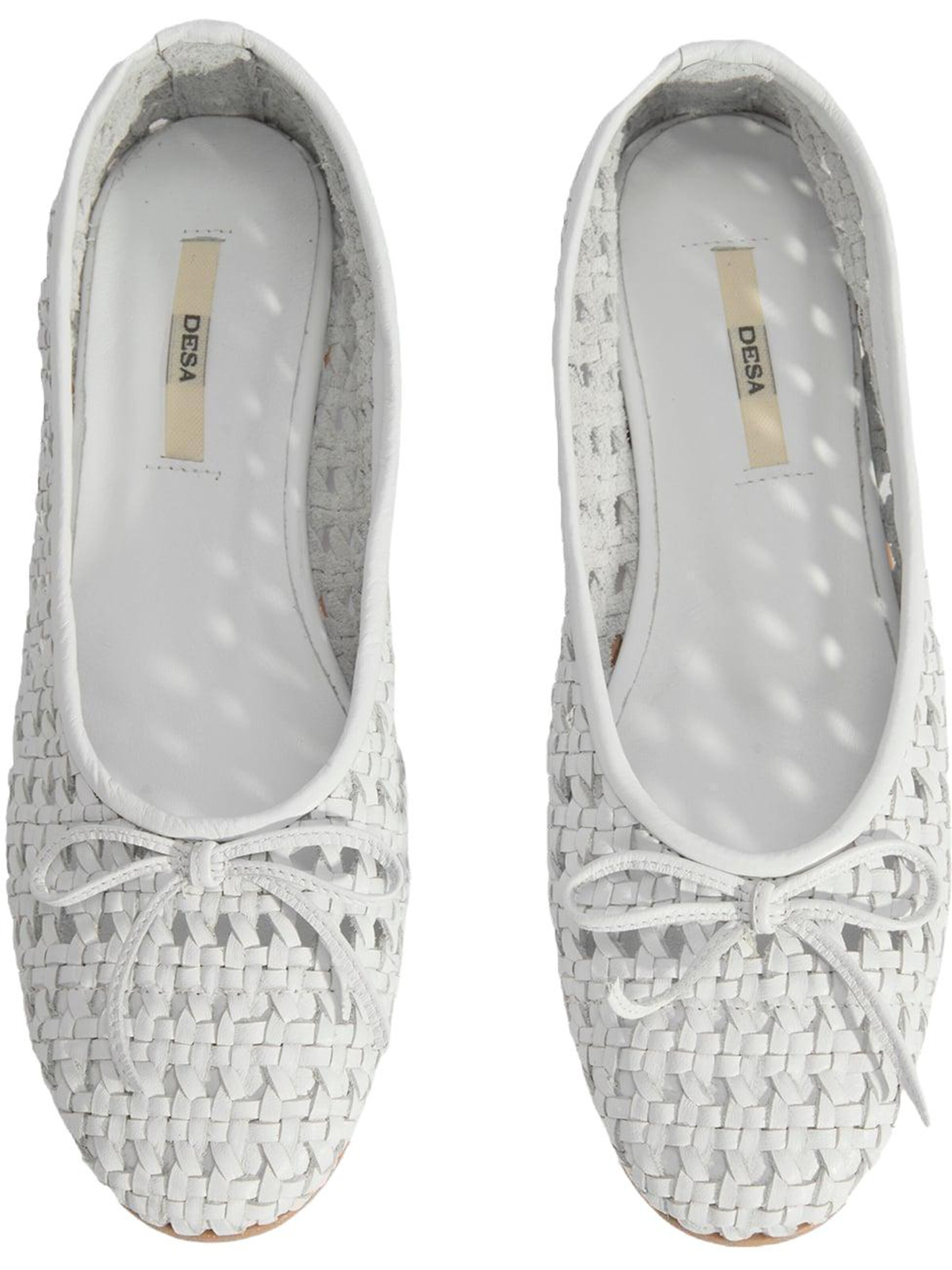 Desa Ballet Flats 'Ballettschuhe' in White