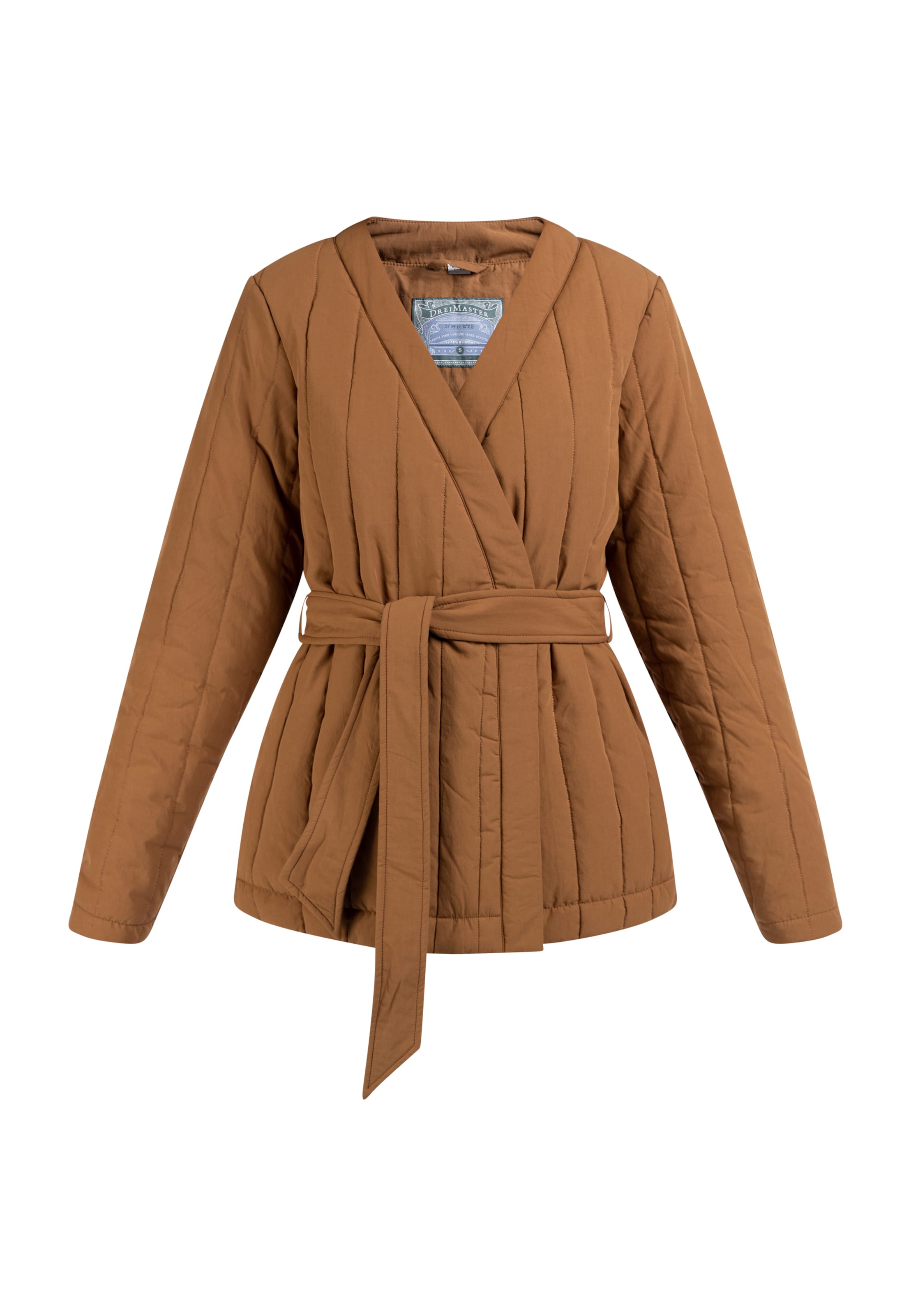 DreiMaster Vintage Φθινοπωρινό και ανοιξιάτικο μπουφάν σε καφέ: μπροστά