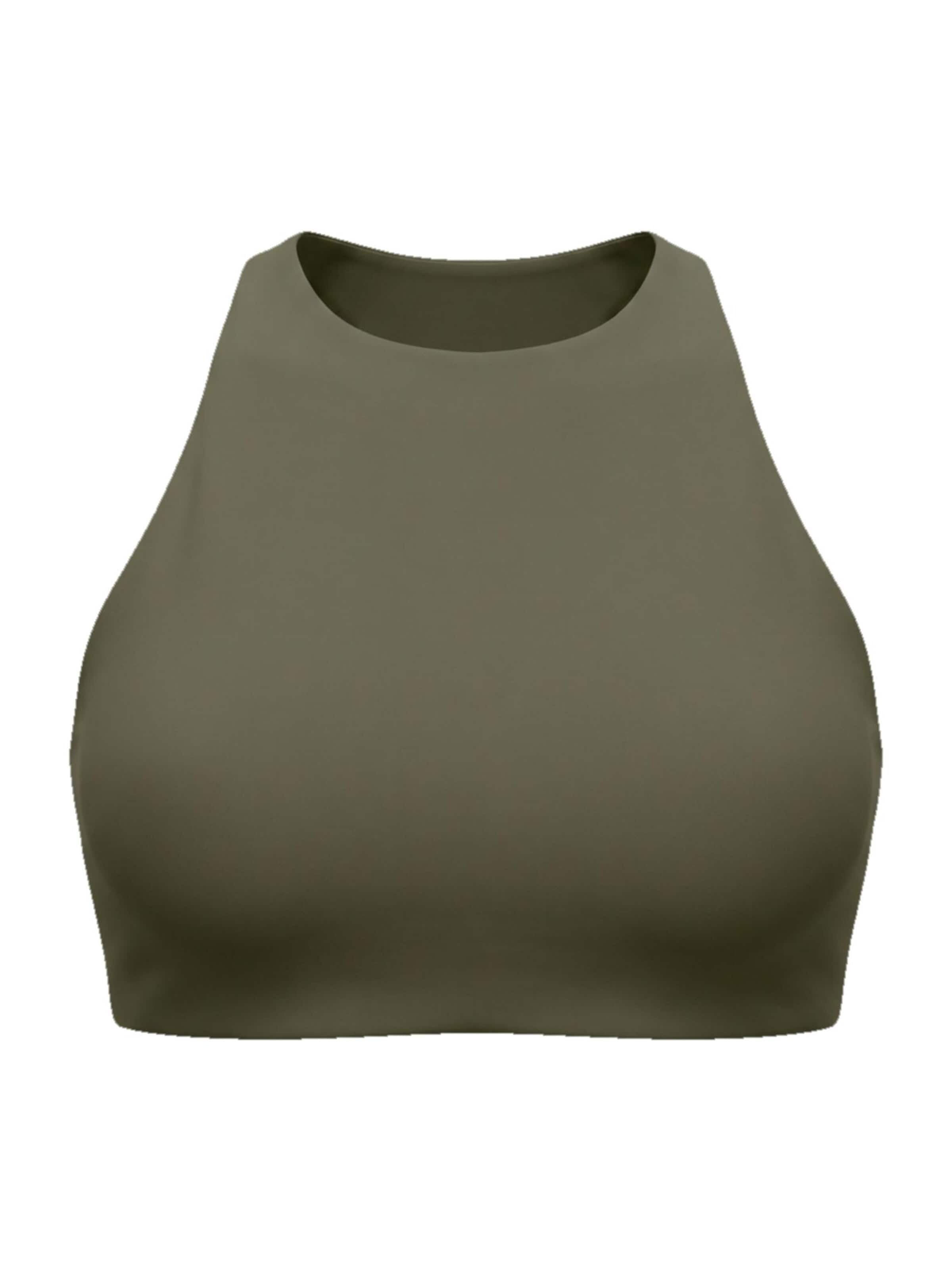 Lifters High neck Sport bh in Groen: voorkant