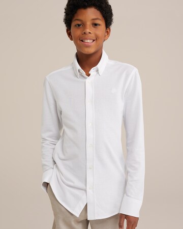 WE Fashion Regular Fit Skjorte i hvid: forside
