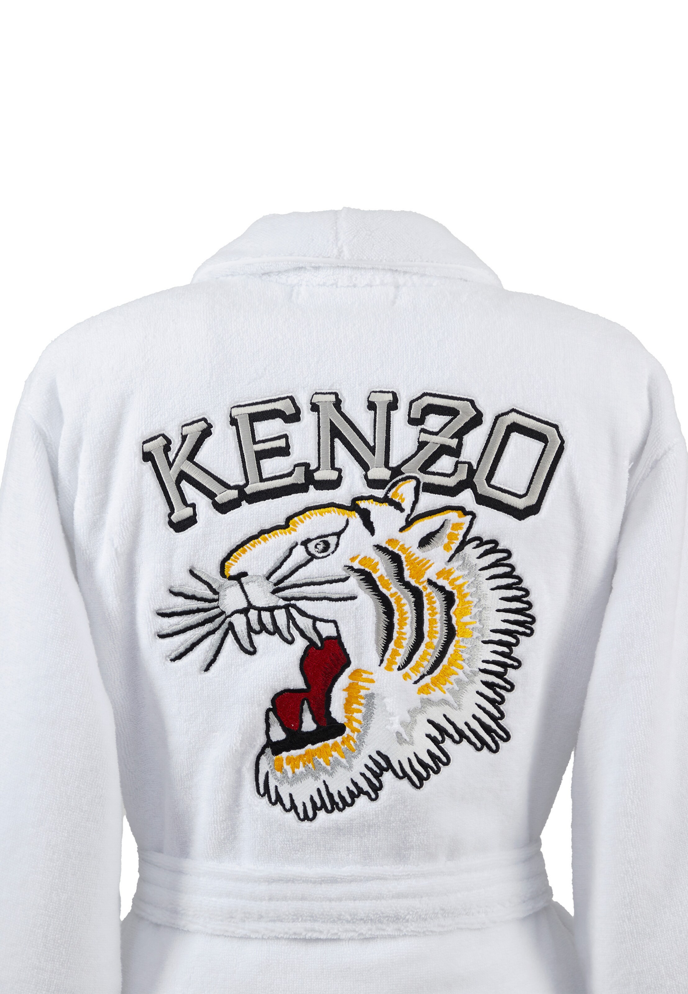 Kenzo Home Long Bathrobe in White
