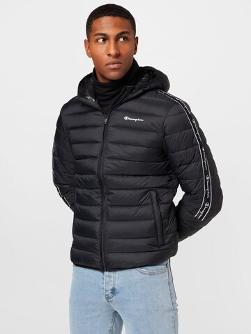 Champion Authentic Athletic Apparel Between-Season Jacket in Black: front