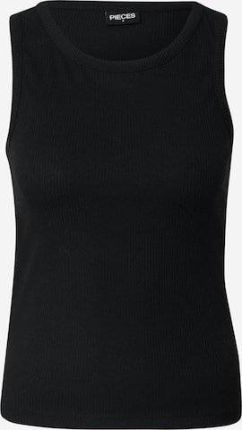 PIECES Top 'Pestina' in Black: front