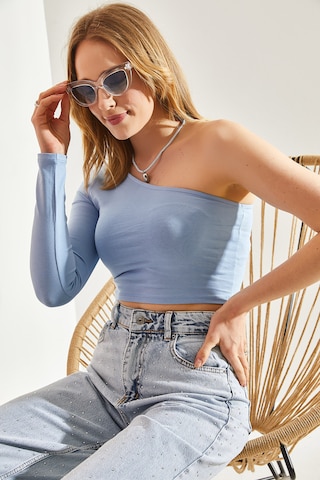 Bianco Lucci Shirt in Blau