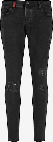 2Y Premium Slimfit Jeans in Zwart: voorkant