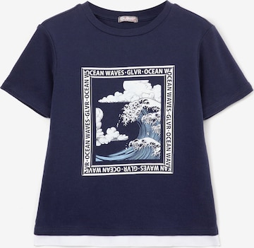 Gulliver Kurzarmshirt in Blau: predná strana