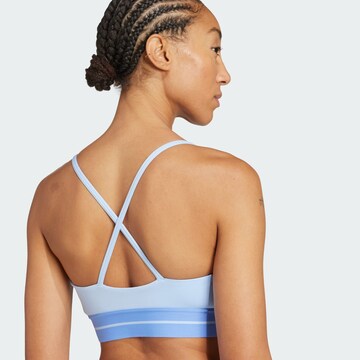 ADIDAS PERFORMANCE Korzetová Sportovní podprsenka 'Hyperglam' – modrá