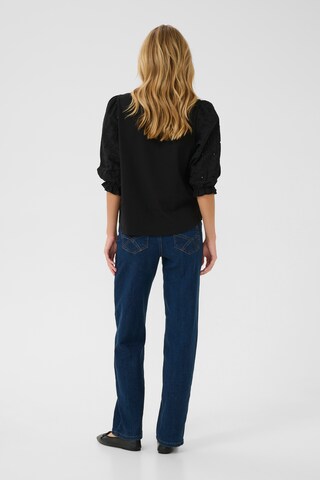 Cream Schlupfbluse in Schwarz