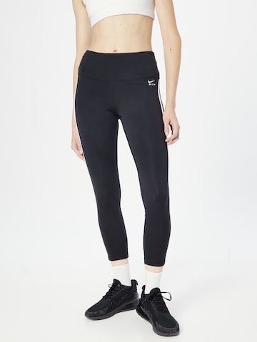 NIKE Skinny Sportbyxa 'Air Fast' i svart: framsida