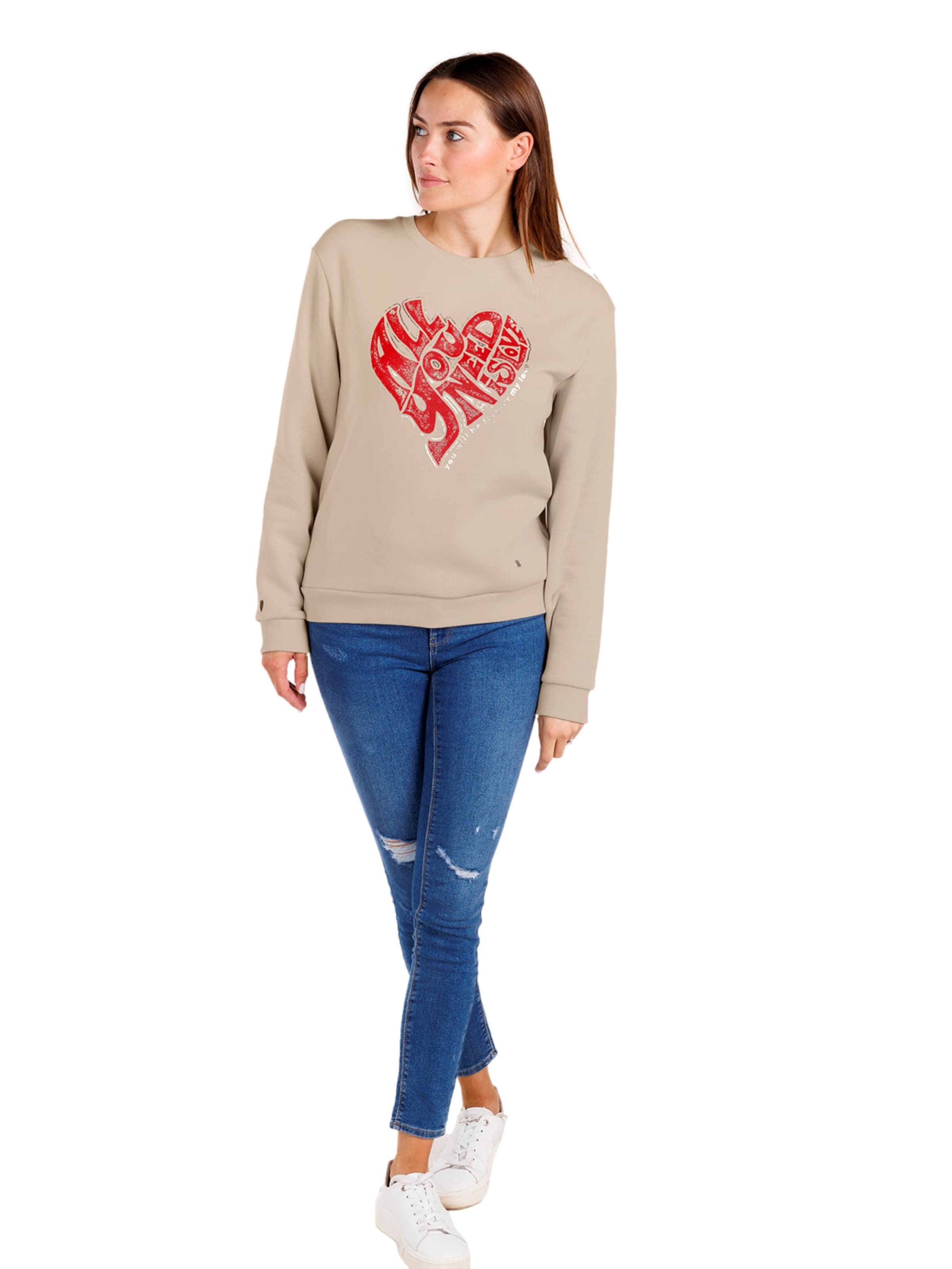 Key Largo Sweatshirt 'NEED' in Beige