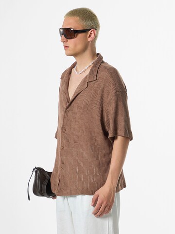 VAMOS CLO Comfort Fit Strickjacke in Braun