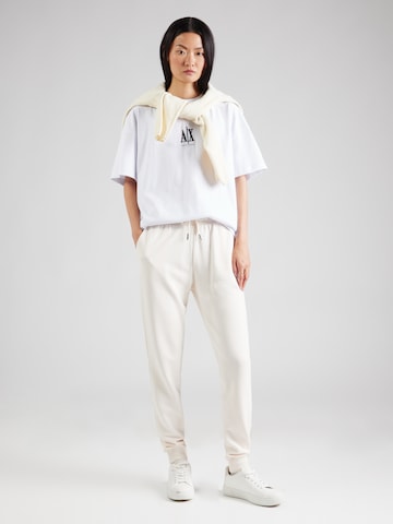 ARMANI EXCHANGE Zúžený strih Nohavice - Biela