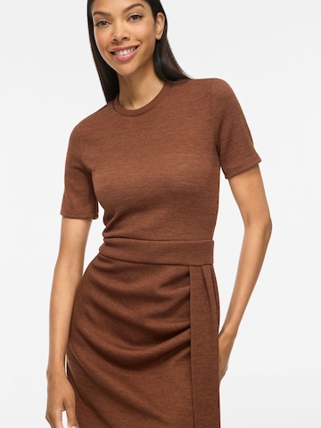 VILA - Vestido de punto 'VIRaffi' en marrón