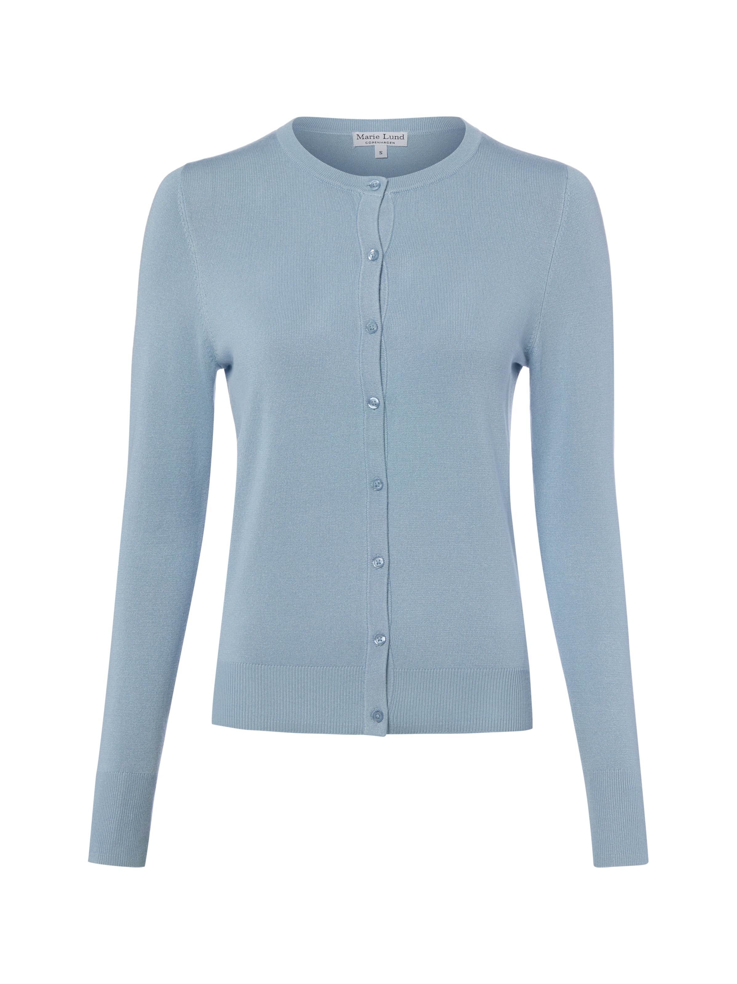 Marie Lund Strickjacke in Blau: Vorderseite
