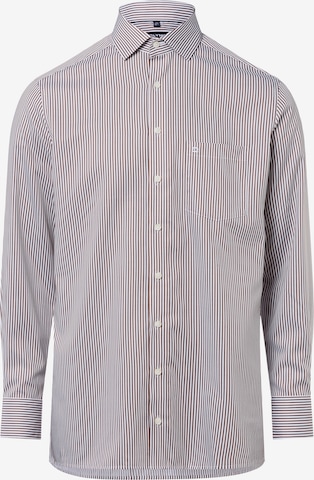 OLYMP Regular Fit Businesshemd in Braun: Vorderseite