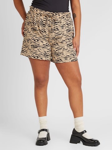 Noisy May Curve Loosefit Shorts 'RIPPLE' in Beige: predná strana