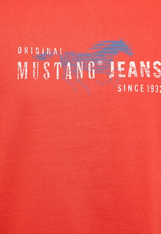 MUSTANG T-Shirt 'Austin' in Rot