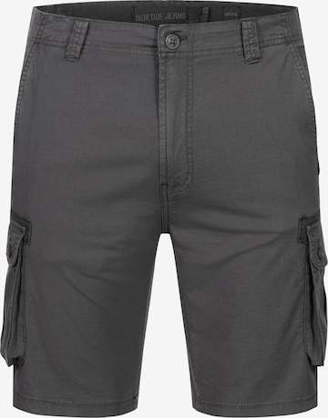 INDICODE JEANS Cargobroek 'Lanny' in Grijs: voorkant