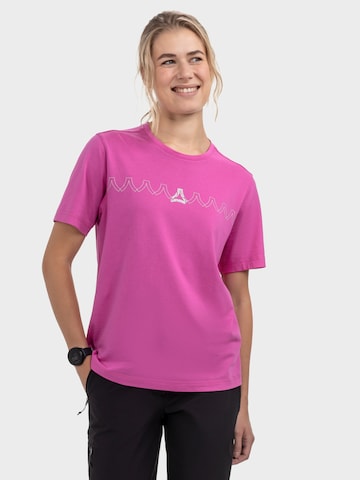 T-shirt fonctionnel 'Elmori' Schöffel en rose : devant