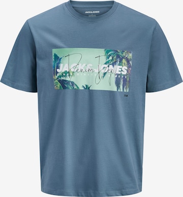 Jack & Jones Plus - Camiseta 'JJINDIANA' en azul: frente