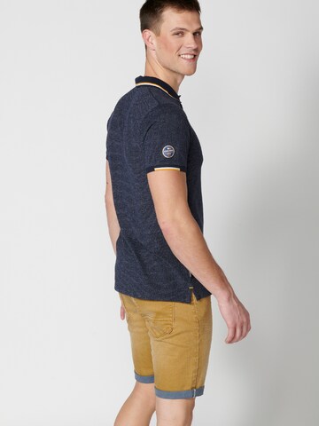 KOROSHI Poloshirt in Blau