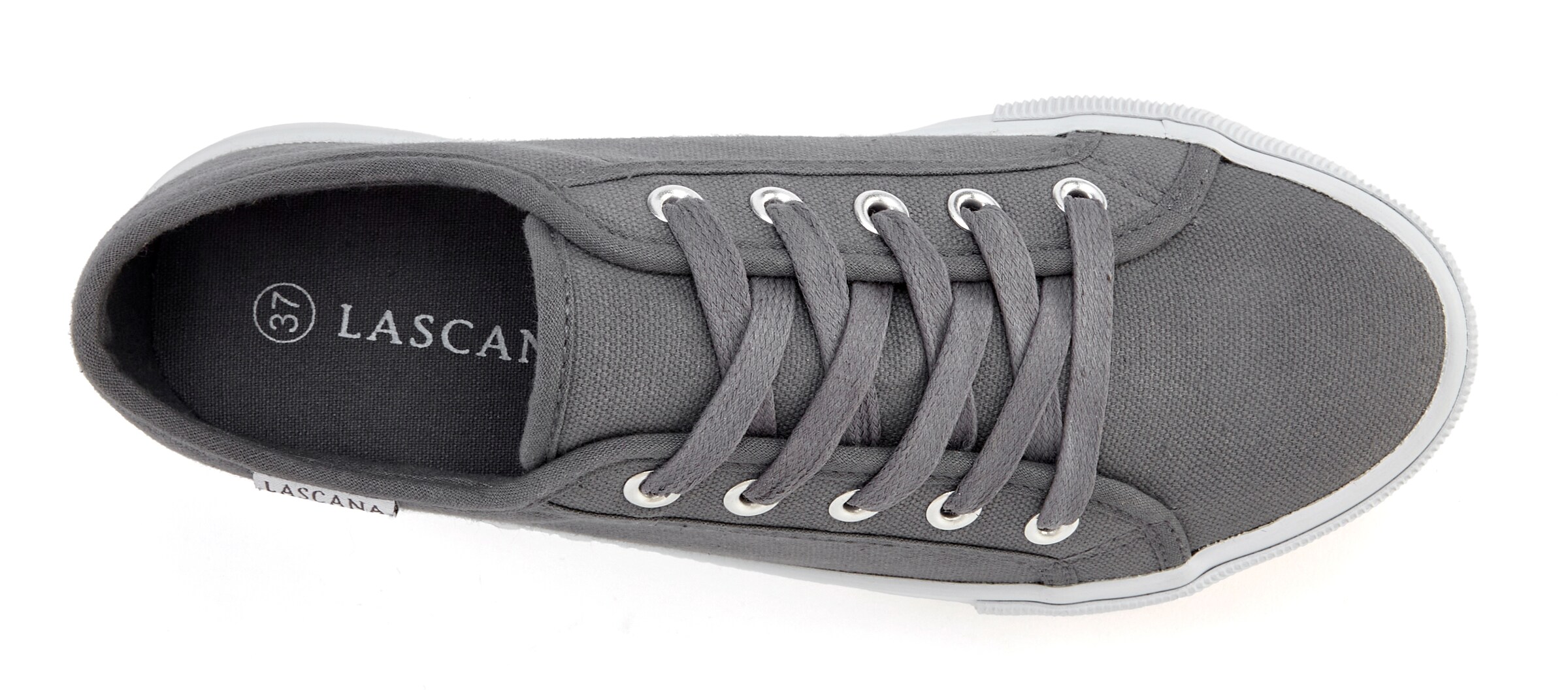 LASCANA Низкие кроссовки в Серый