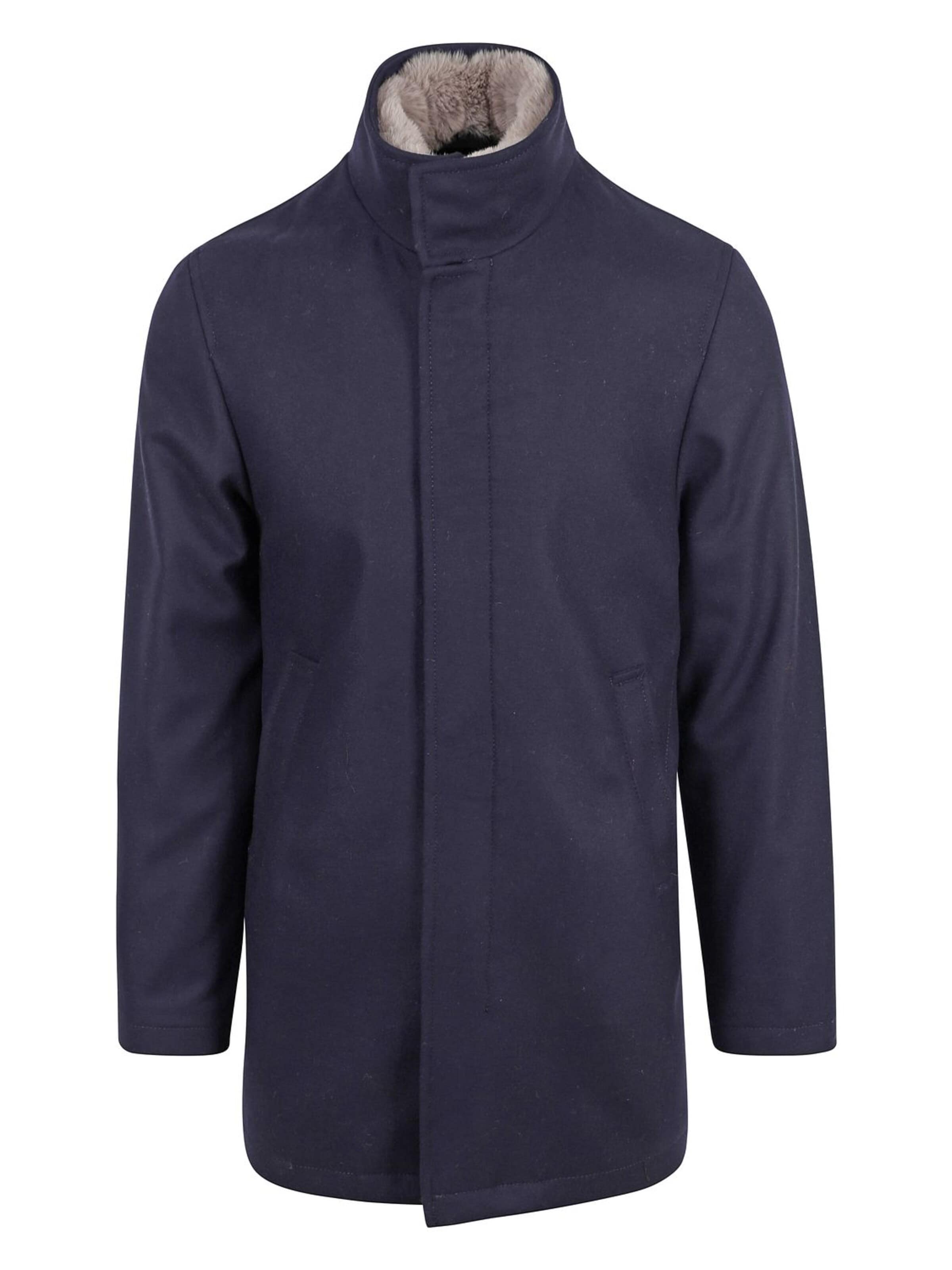 Suitable Winterjas 'Hirsch' in Blauw: voorkant