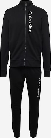 Calvin KleinJogging komplet - crna boja: prednji dio